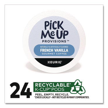 Pick Me Up Provisions™ French Vanilla Coffee K-Cups, 24/Box (PIE24382842)