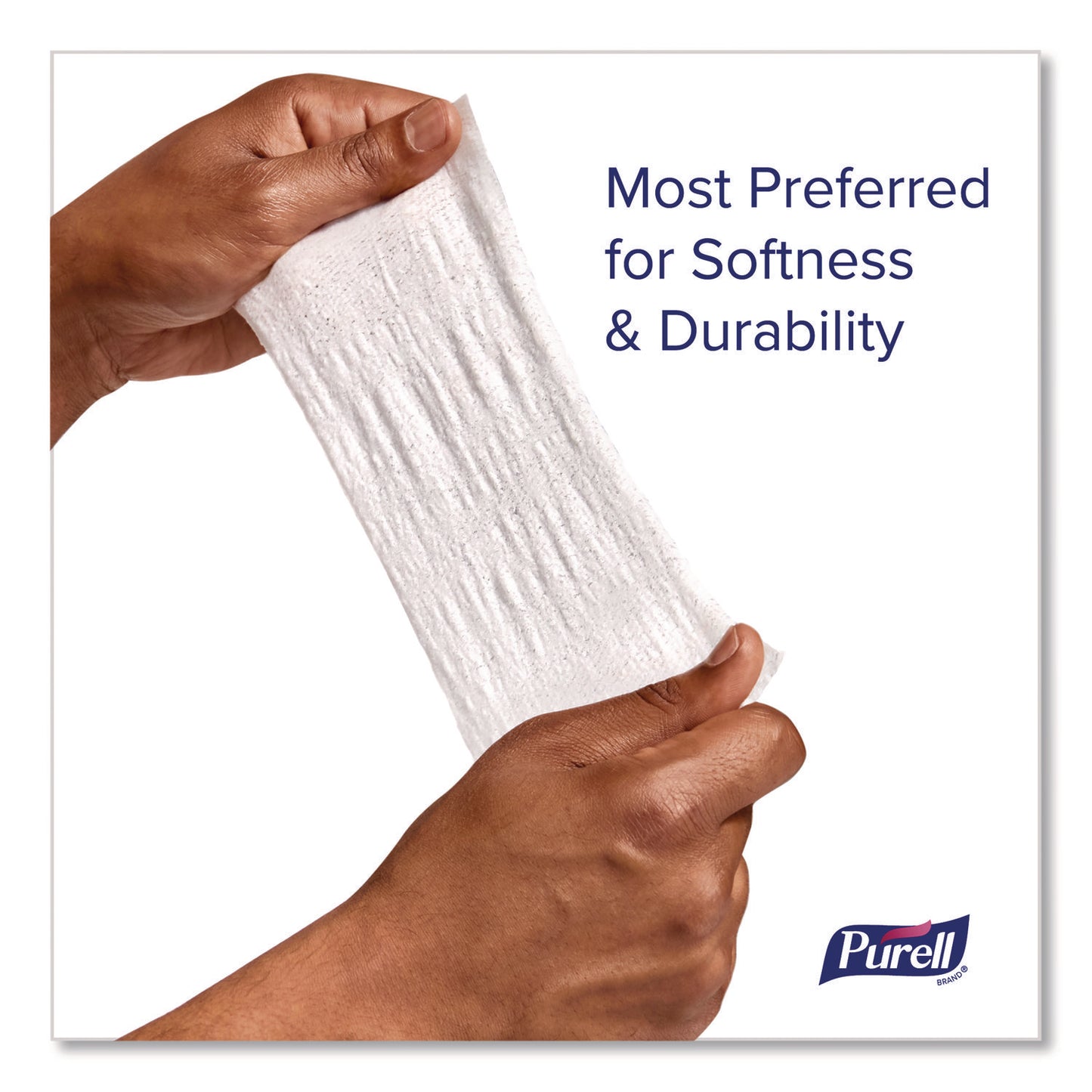 PURELL® Cottony Soft Individually Wrapped Sanitizing Hand Wipes, 5 x 7, Herbal Scent, White, 480/Carton (GOJ902512)