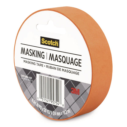 Scotch® Expressions Masking Tape, 3" Core, 0.94" x 20 yds, Tangerine (MMM3437ORG)