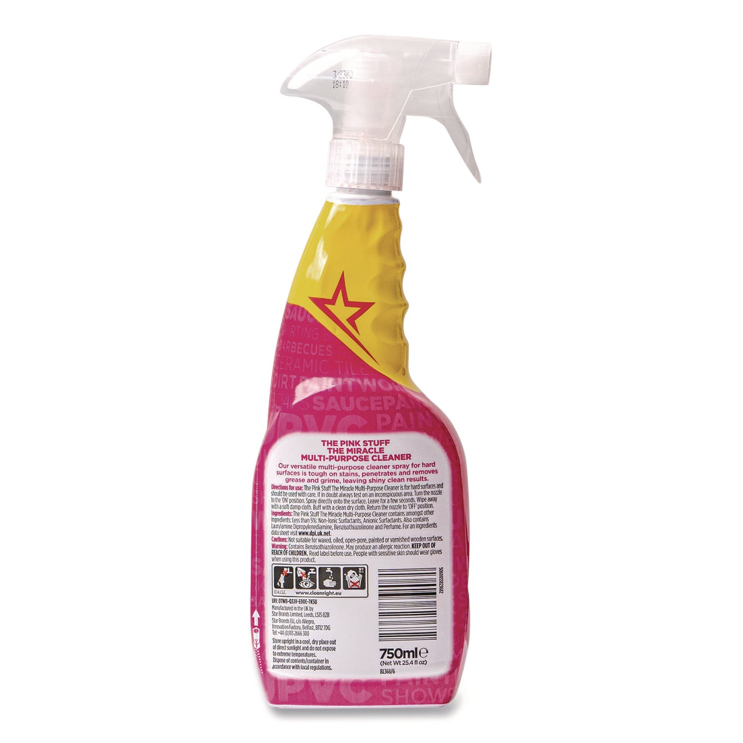The Pink Stuff Multipurpose Cleaner Degreaser, Fruity Scent, 25.4 oz Spray Bottle (RST823788)