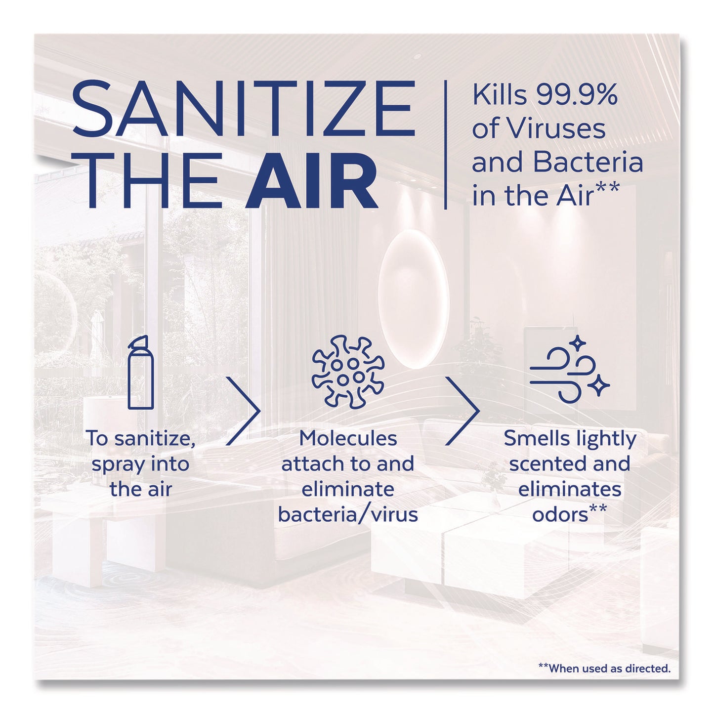LYSOL® Brand Air Sanitizer Spray, White Linen, 10 oz Aerosol Spray (RAC1920099351)