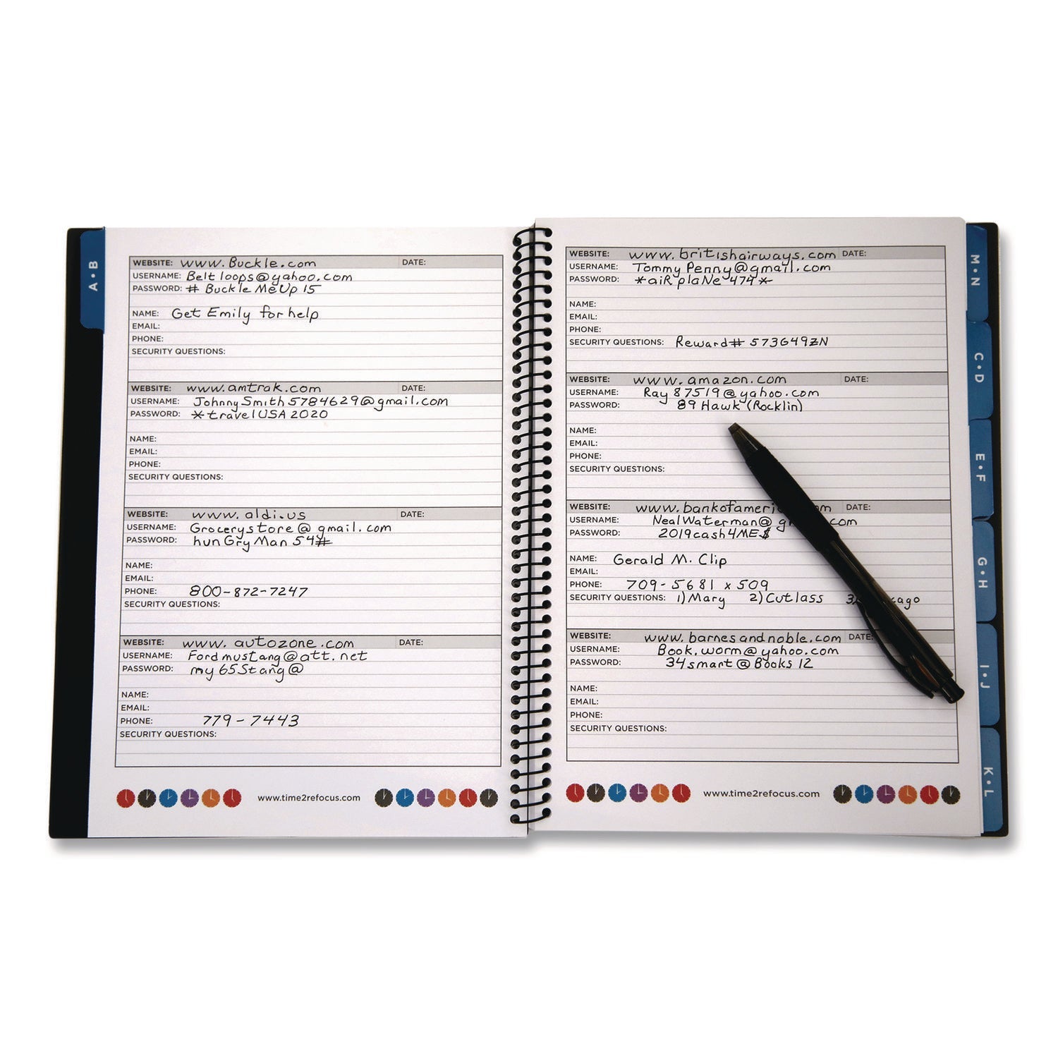 re-focus-the-creative-office-large-password-log-book-384-total-entries-4-entries-page-black-plastic-cover-48-10-x-7-5-sheets-rfclargepwbookb_3