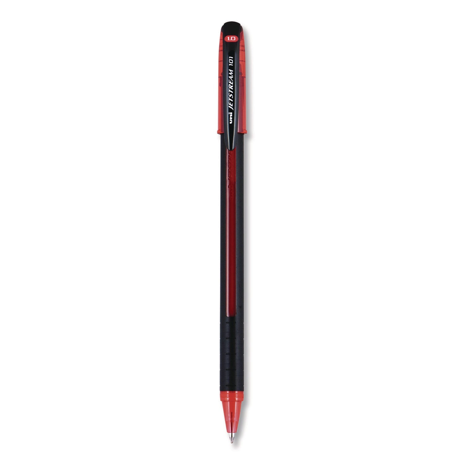 uniball-r-jetstream-101-hybrid-gel-pen-stick-bold-1-mm-red-ink-black-red-barrel-dozen-ubc1768013_3