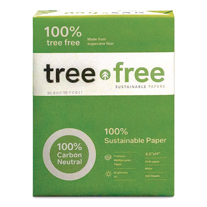 TreeZero™ TreeFree Multipurpose Paper, 92 Bright, 20 lb Bond Weight, 8.5 x 11, White, 500 Sheets/Ream, 10 Reams/Carton (TPPTFLTR10)