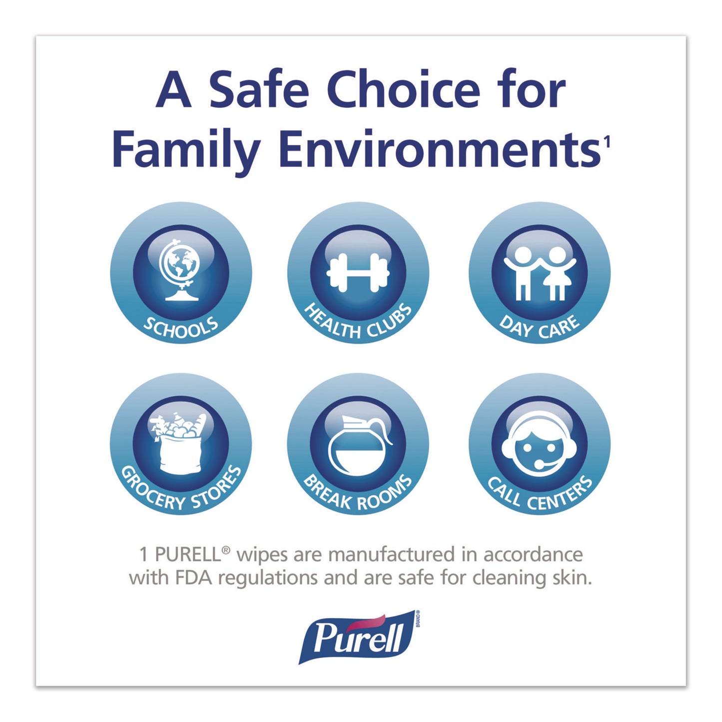 PURELL® Cottony Soft Individually Wrapped Sanitizing Hand Wipes, 5 x 7, Herbal Scent, White, 480/Carton (GOJ902512)