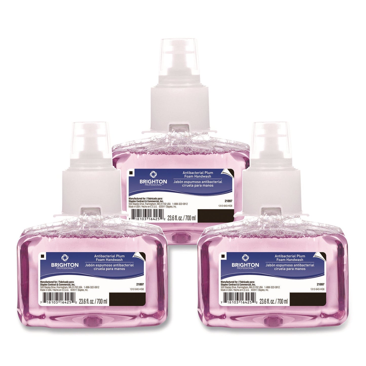 brighton-professional-antibacterial-foaming-hand-soap-refill-for-ltx-dispenser-plum-scent-23-6-oz-3-carton-gojbpr50954_1