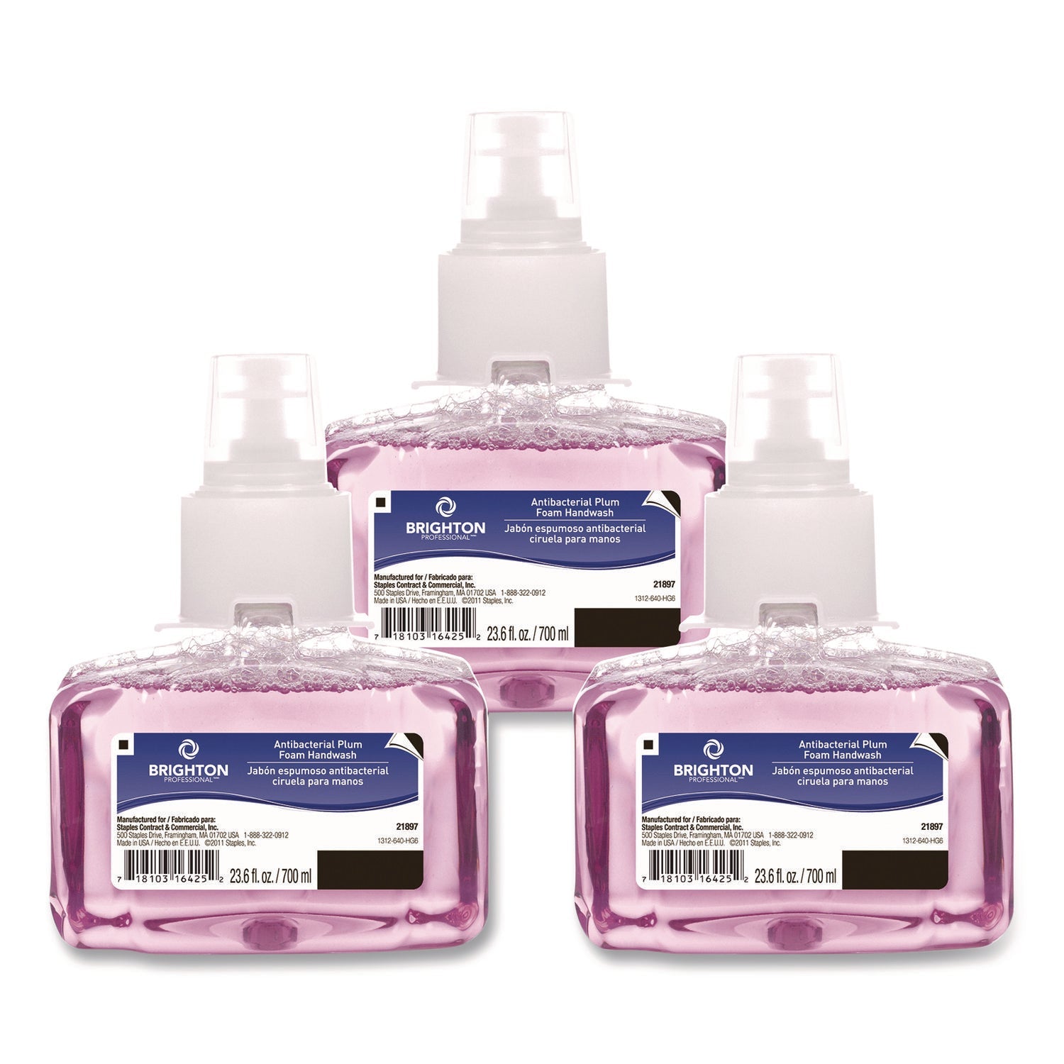 brighton-professional-antibacterial-foaming-hand-soap-refill-for-ltx-dispenser-plum-scent-23-6-oz-3-carton-gojbpr50954_1