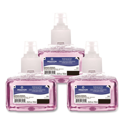 brighton-professional-antibacterial-foaming-hand-soap-refill-for-ltx-dispenser-plum-scent-23-6-oz-3-carton-gojbpr50954_1