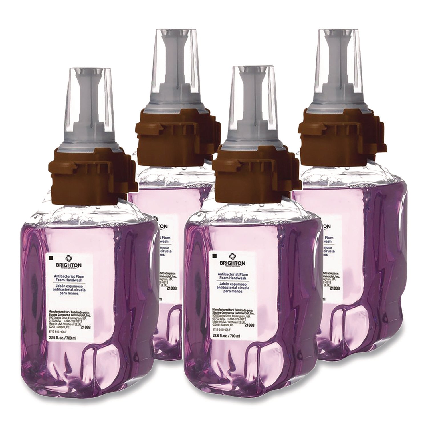 brighton-professional-antibacterial-foaming-hand-soap-refill-for-adx-7-dispenser-plum-scent-700-ml-4-carton-gojbpr50956_1