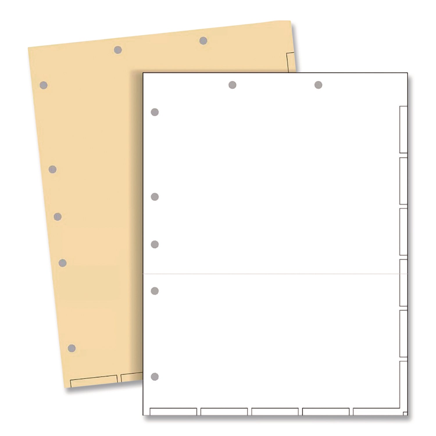 Medical Arts Press® Large Tab Chart Divider Sheets, 7-Hole Punched, Le ...