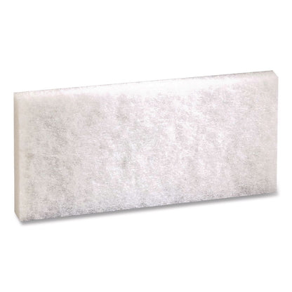 3M™ Doodlebug White Utility and Burnish Pads, 4.62 x 10, White, 10/Carton (MMM08003B)