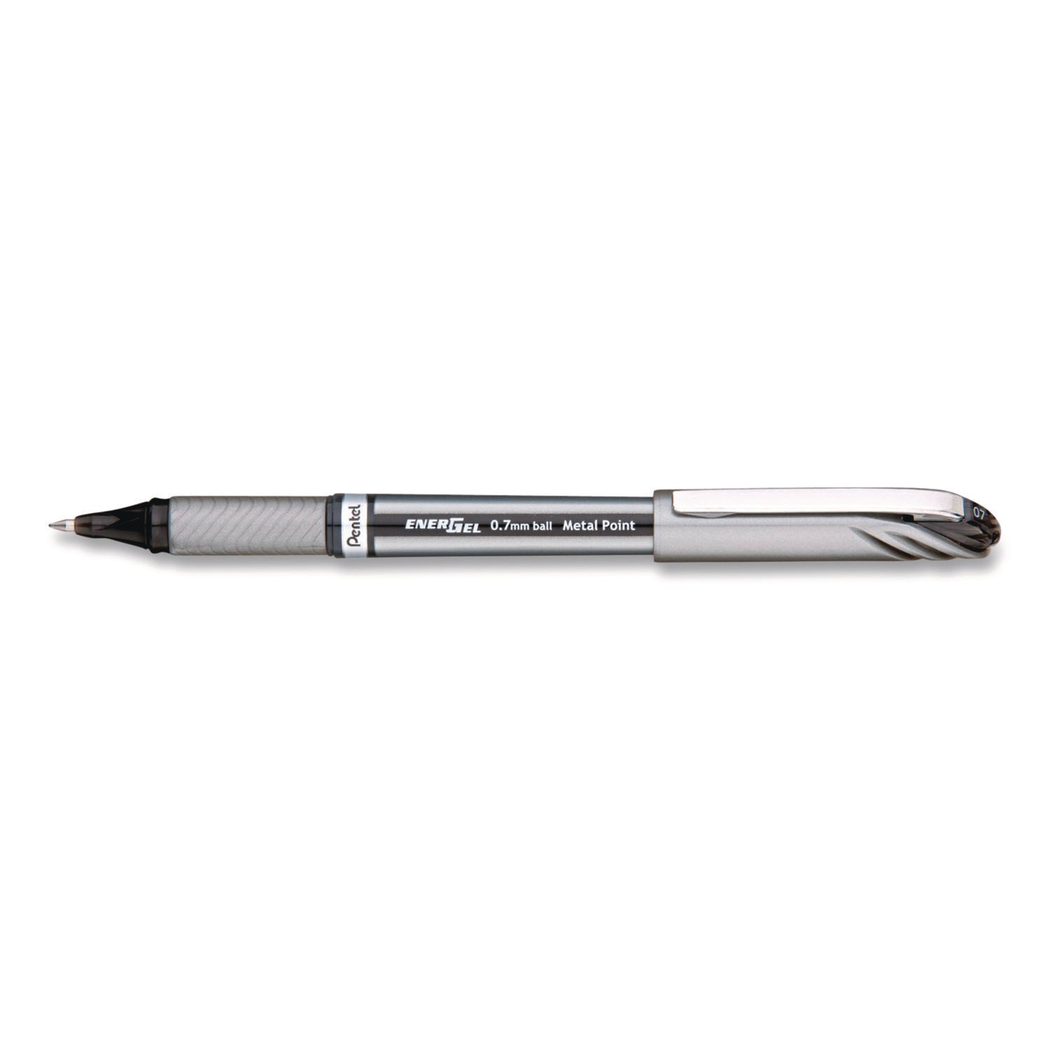 pentel-r-energel-nv-gel-pen-stick-medium-0-7-mm-black-ink-gray-black-barrel-penbl27aea_2