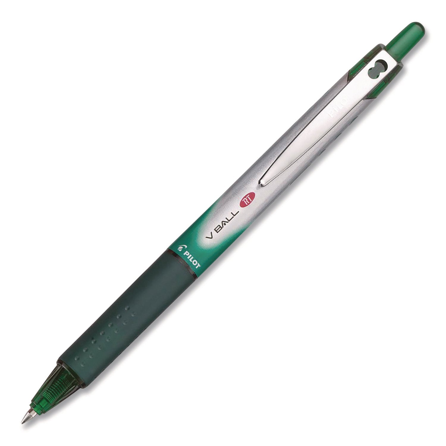 pilot-r-vball-rt-liquid-ink-rollerball-pen-retractable-fine-0-7-mm-green-ink-green-white-barrel-pil26209ea_1