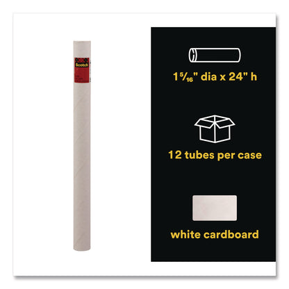 Scotch™ Mailing Tube, 24" Long, 2" Diameter, White (MMM7921)