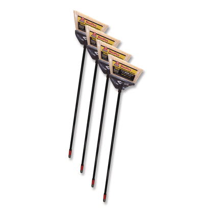 O-Cedar® Commercial MaxiPlus Professional Angle Broom, 51" Length, Black, 4/Carton (NCP91351CT)