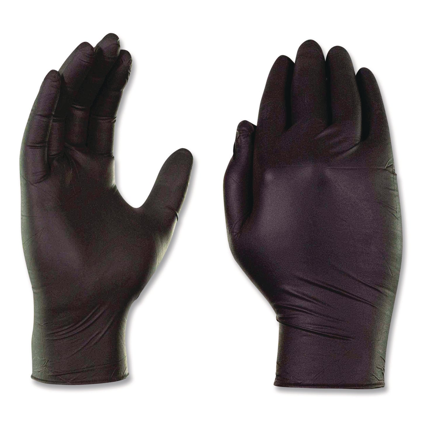 AMMEX® Professional Nitrile Exam Gloves, Powder-Free, Medium, 3 mil Thick, Black, 100/Box (AXCABNPF44100)