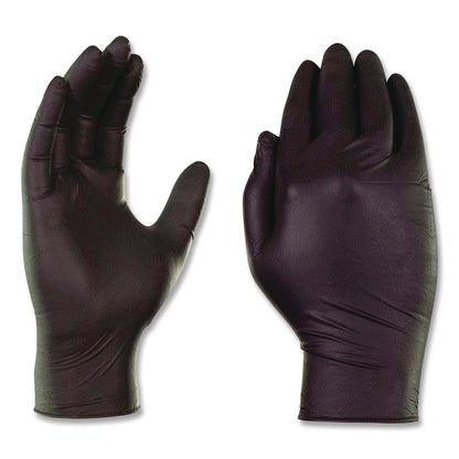 AMMEX® Professional Nitrile Exam Gloves, Powder-Free, Medium, 3 mil Thick, Black, 100/Box (AXCABNPF44100)