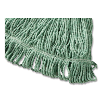 Rubbermaid® Commercial Super Stitch Blend Mop, Cotton/Synthetic, Medium, Green (RCPD21206GR00)