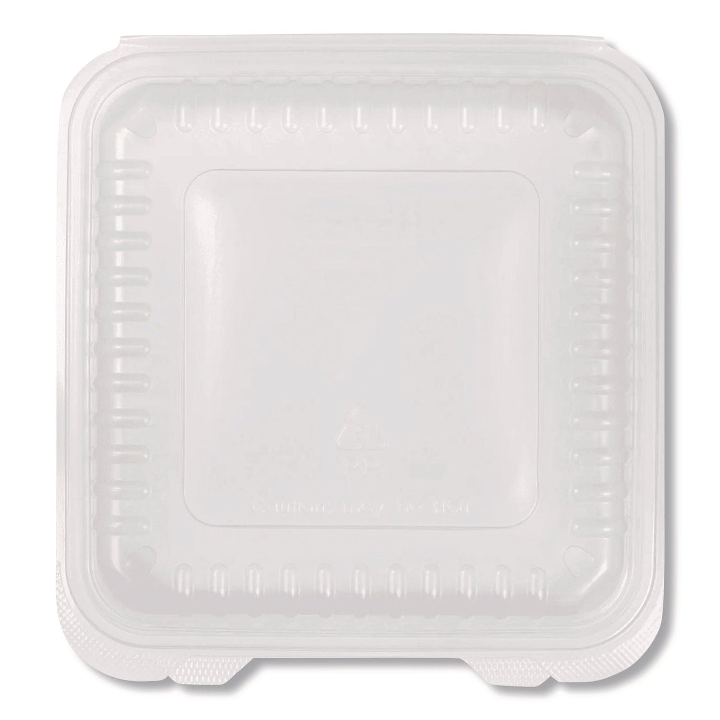 karat-r-polypropylene-plastic-hinged-container-9-35-x-9-22-x-3-17-clear-plastic-50-pack-4-packs-carton-krtfphc99pp1c_4
