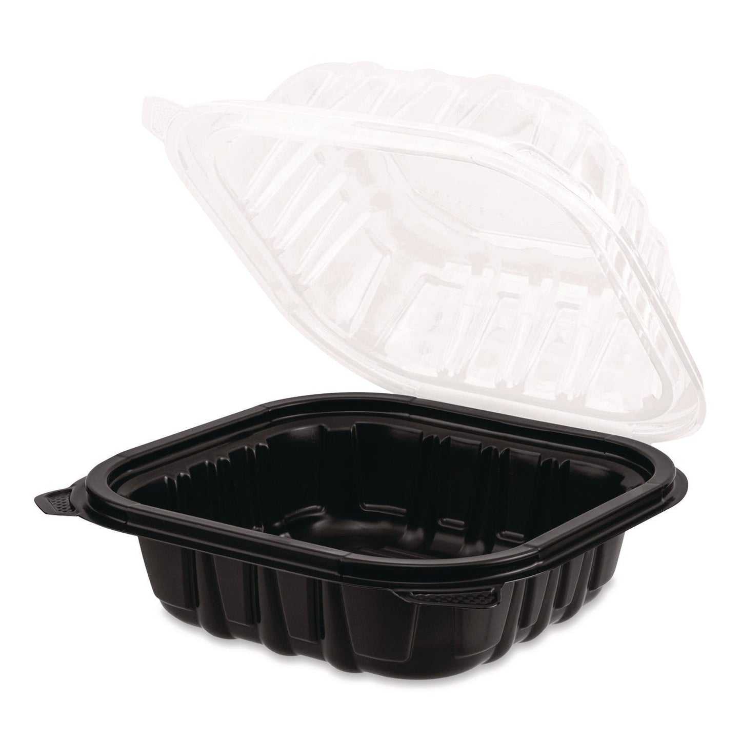 karat-r-polypropylene-plastic-hinged-container-6-x-6-x-3-black-clear-plastic-50-pack-6-packs-carton-krtfpphc66pp1c_2