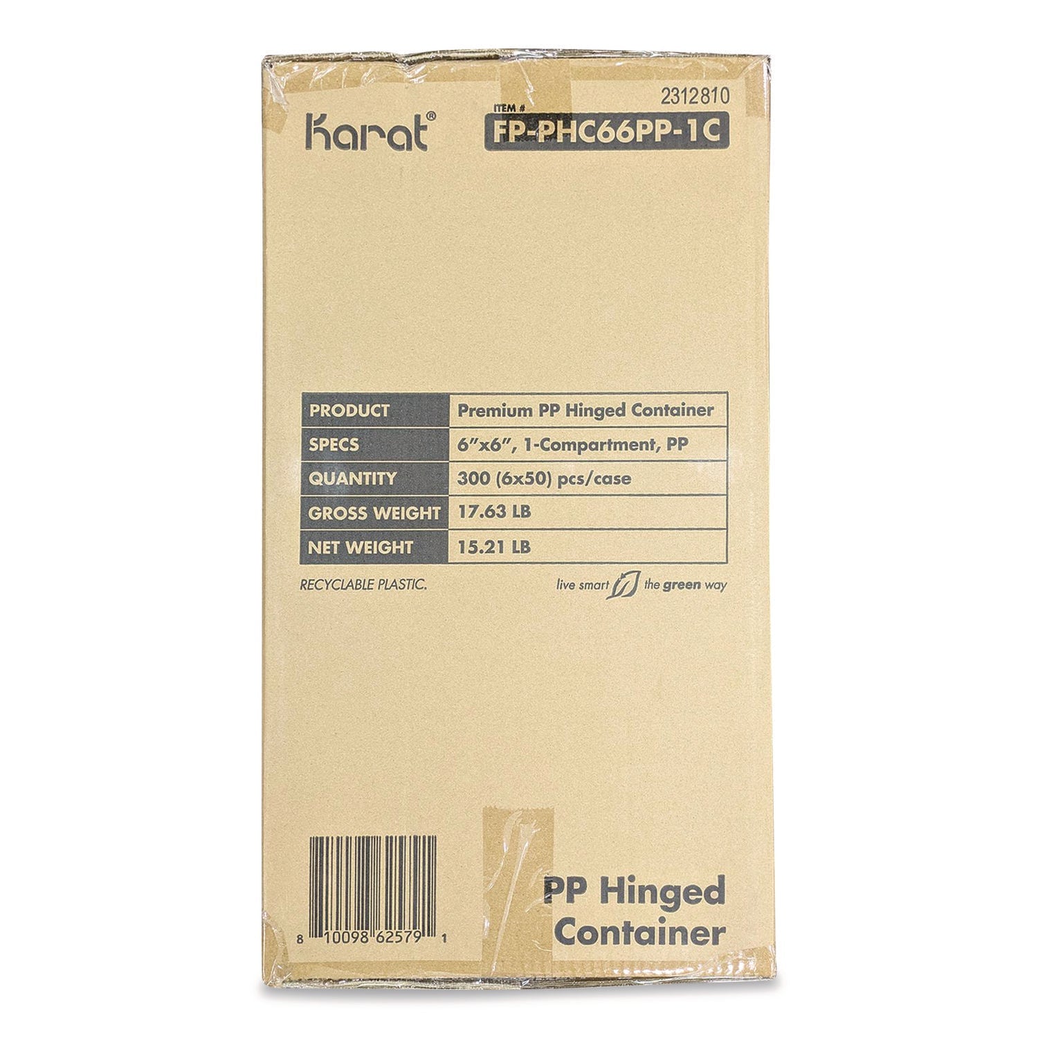 karat-r-polypropylene-plastic-hinged-container-6-x-6-x-3-black-clear-plastic-50-pack-6-packs-carton-krtfpphc66pp1c_7