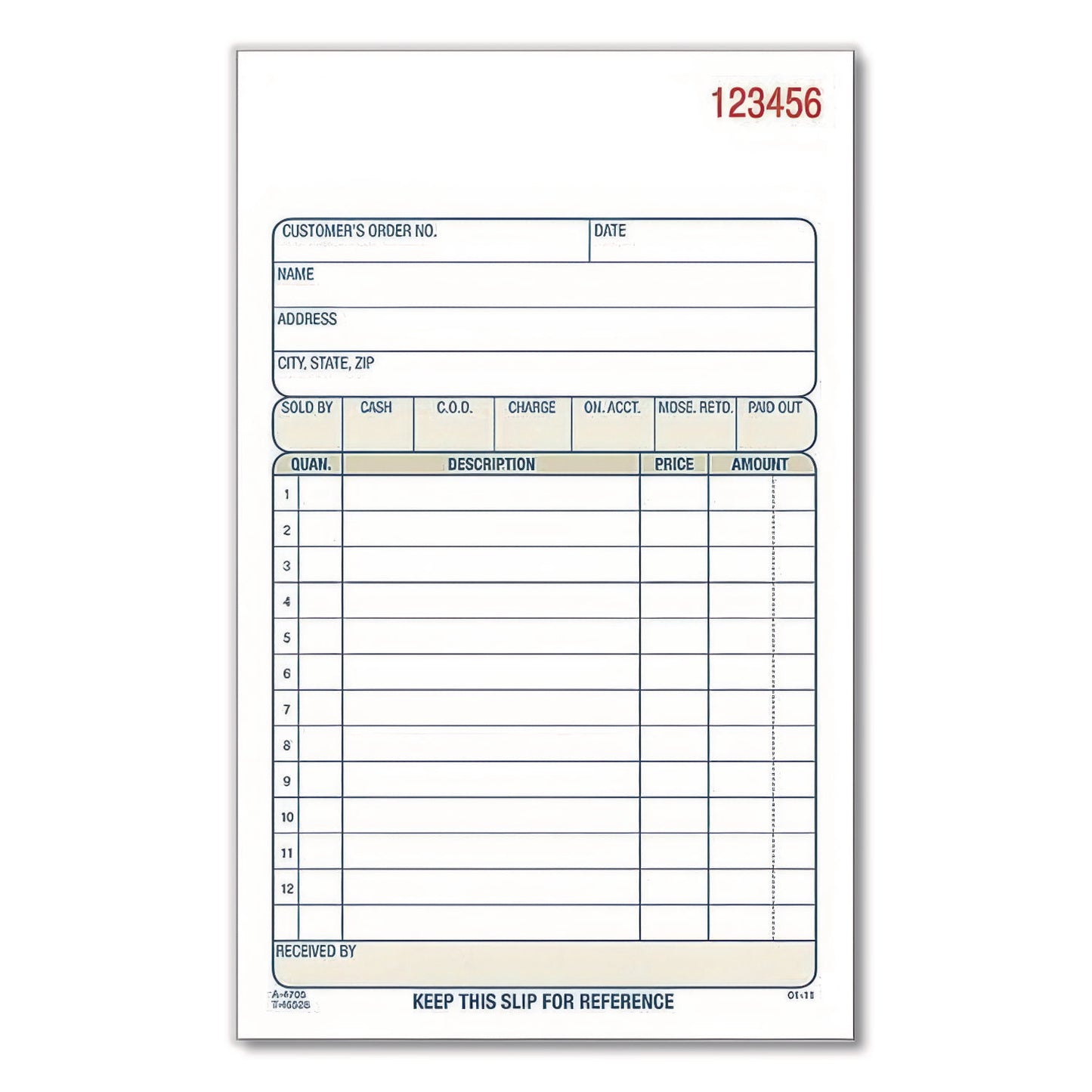 Adams® Multipart Sales Order Pad, Two-Part Carbonless, 4.19 x 6.69, 50 Forms/Pad, 3 Pads/Pack (ABFDC47053PK)