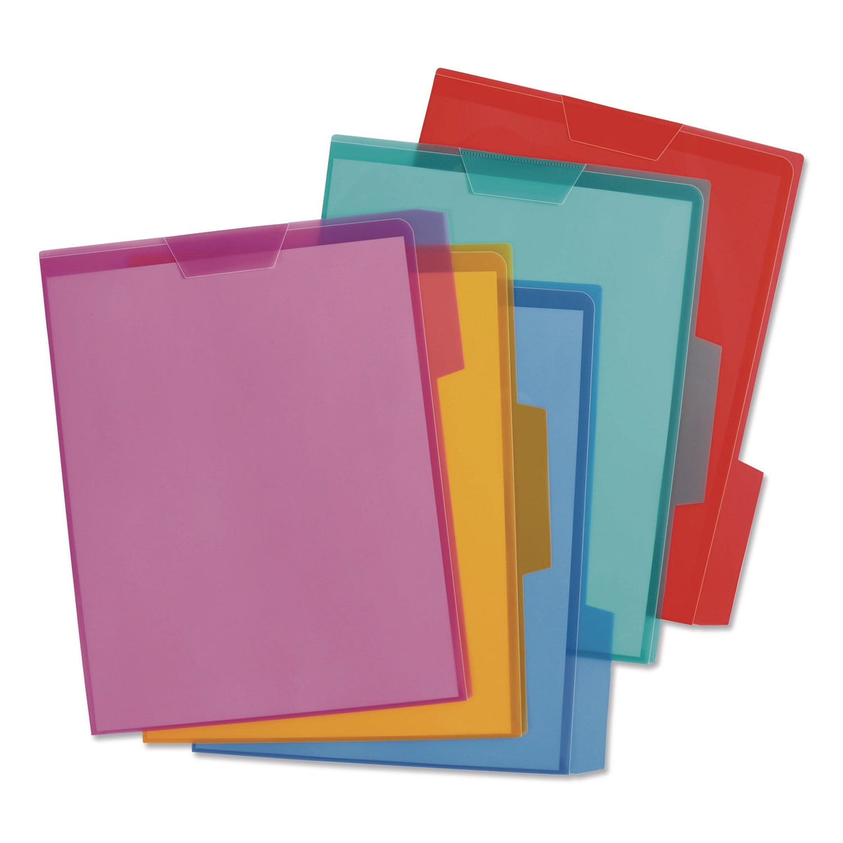 File Folder Letter R Pendaflex Poly View Colored File Folders, 1/3-Cut Tabs: Assorted Posit ...