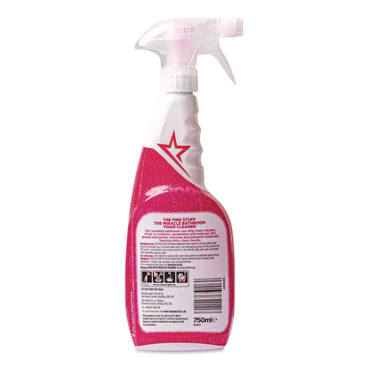 The Pink Stuff The Miracle Bathroom Foam Cleaner, Fruity Scent, 25.4 oz Trigger Spray Bottle (RST823787)