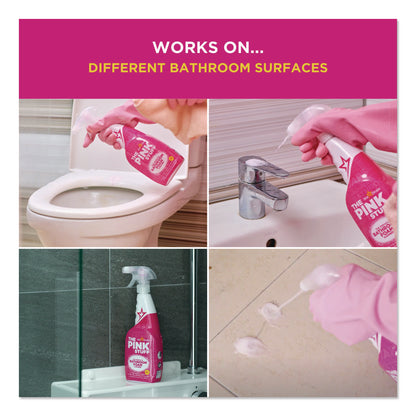The Pink Stuff The Miracle Bathroom Foam Cleaner, Fruity Scent, 25.4 oz Trigger Spray Bottle (RST823787)