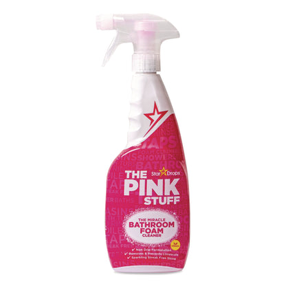 The Pink Stuff The Miracle Bathroom Foam Cleaner, Fruity Scent, 25.4 oz Trigger Spray Bottle (RST823787)