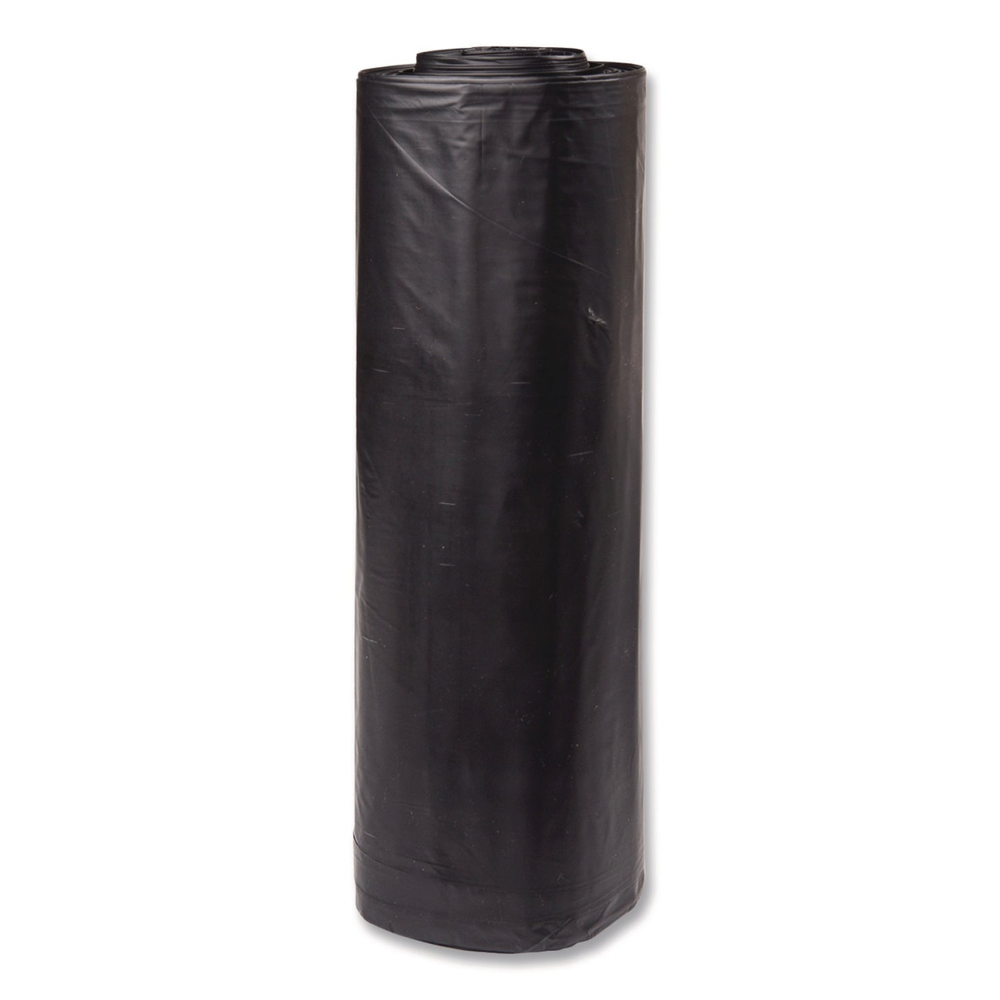 Inteplast Group Low-Density Commercial Can Liners, 60 gal, 1.15 mil, 38 x 58, Black, Interleaved Roll, 25 Bags/Roll, 4 Rolls/Carton (IBSSLW3858SPK)
