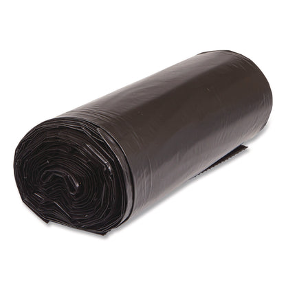 Inteplast Group Low-Density Commercial Can Liners, 60 gal, 1.15 mil, 38 x 58, Black, Interleaved Roll, 25 Bags/Roll, 4 Rolls/Carton (IBSSLW3858SPK)