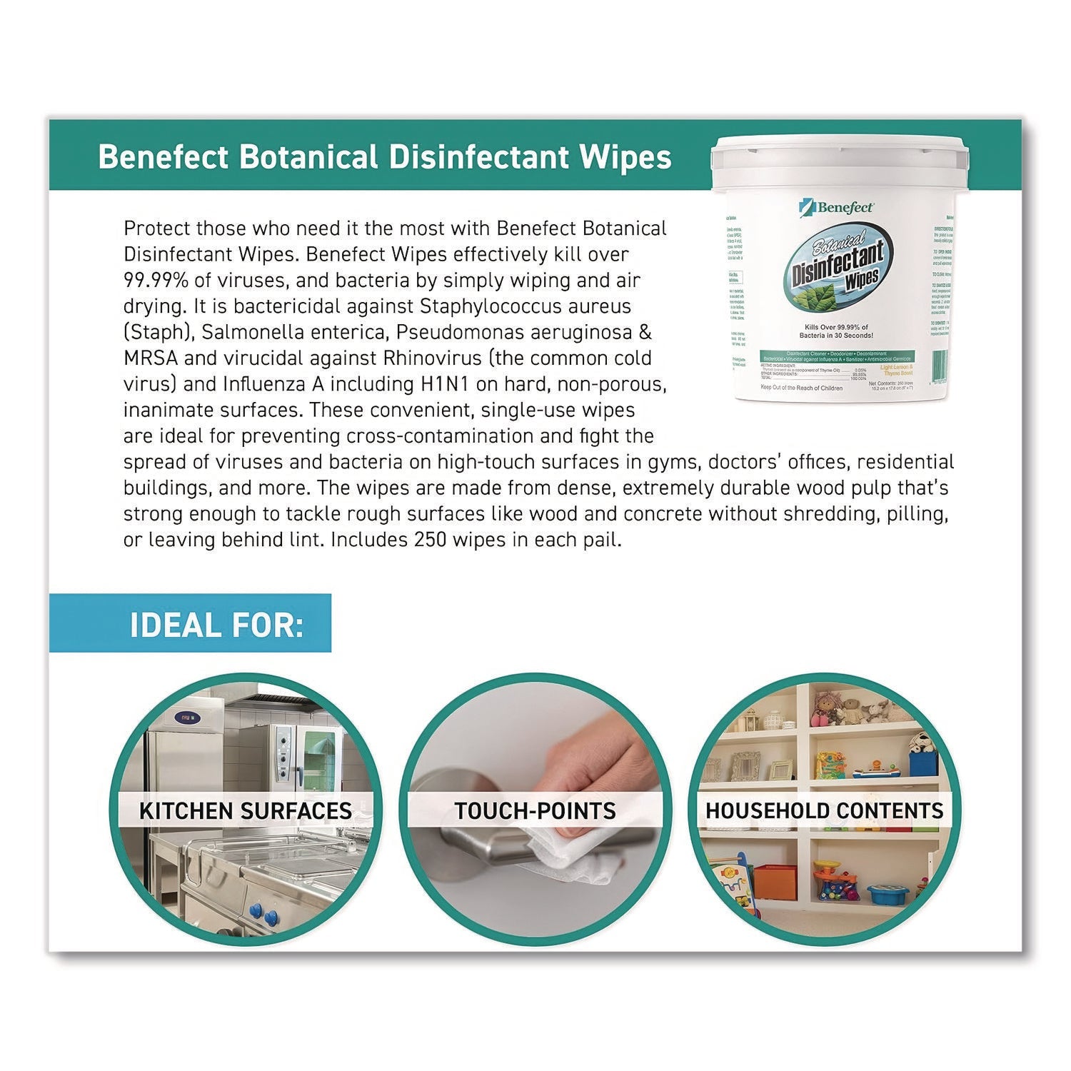 benefect-r-botanical-disinfectant-wipes-6-x-7-light-lemon-and-thyme-250-bucket-bef20376_3
