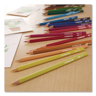 Staedtler® Watercolor Pencils, Assorted Lead and Barrel Colors, 24/Set (STD1271C24A6)