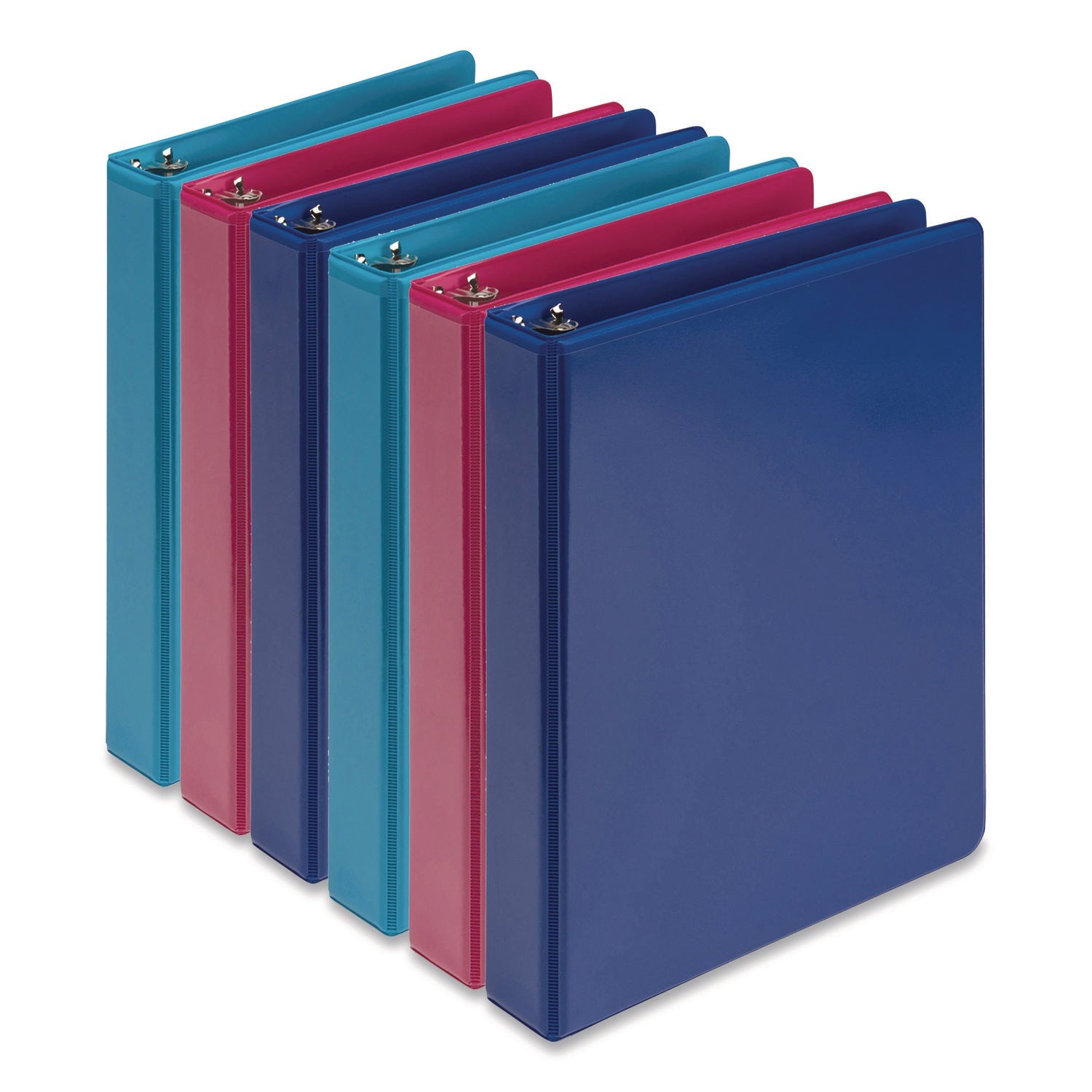 samsill-r-economy-round-ring-view-binders-3-rings-1-capacity-8-5-x-5-5-assorted-6-carton-sammp28609_1