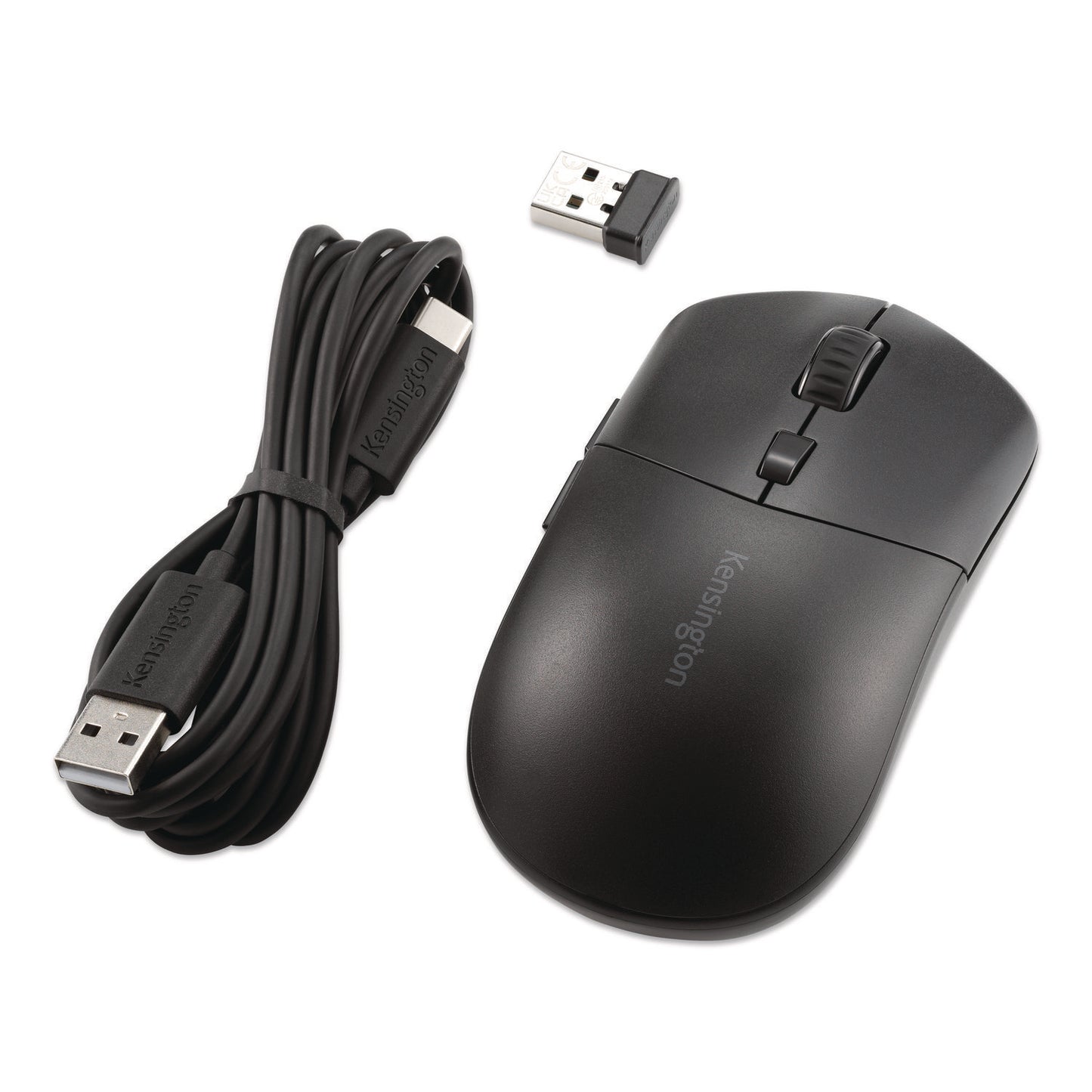 Kensington® MY430 EQ Multi-Device Rechargeable Wireless Mouse, 2.4 GHz Frequency/6 ft Wireless Range, Left/Right Hand Use, Black (KMW75507)