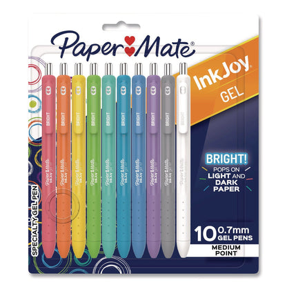 paper-mate-r-inkjoy-gel-bright-gel-pen-retractable-medium-0-7-mm-assorted-ink-assorted-barrel-10-pack-san2173764_1