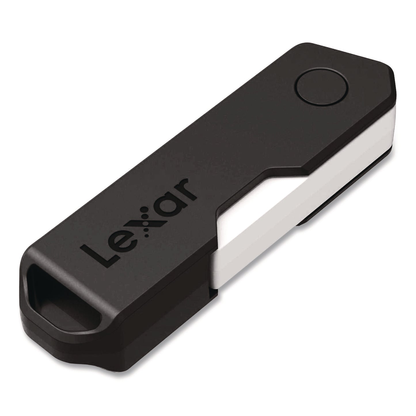 Lexar™ Twist Turn2 USB 2.0 Flash Drive, 128 GB, Black (LXR24388081)