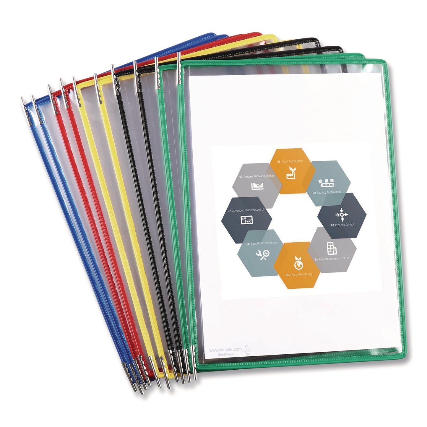 djois-r-by-tarifold-desktop-reference-and-display-system-40-panels-with-assorted-borders-white-base-tfid294_4