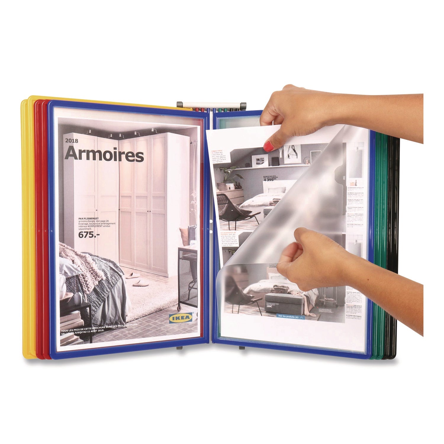 djois-r-by-tarifold-easy-load-wall-display-unit-10-panels-with-assorted-borders-white-base-tfiezw791_2