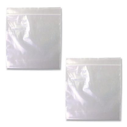 Fantapak Reloc Zippit Plastic Zipper Bags, 6" x 6", Clear, 1,000/Box (MGPMGZ2P0606)