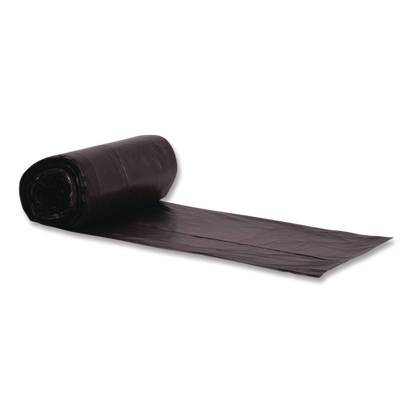 Heritage High-Density Waste Can Liners, 33 gal, 16 mic, 33 x 40, Black, Roll, 250/Carton (HERZ6640VKR01)