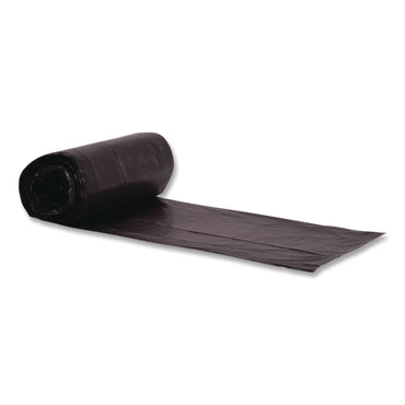 Heritage High-Density Waste Can Liners, 33 gal, 16 mic, 33 x 40, Black, Roll, 250/Carton (HERZ6640VKR01)