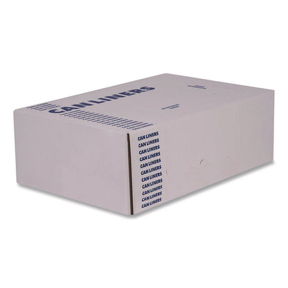 Heritage High-Density Waste Can Liners, 33 gal, 16 mic, 33 x 40, Black, Roll, 250/Carton (HERZ6640VKR01)
