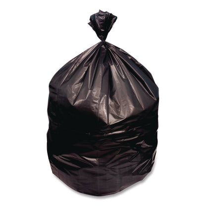 Heritage High-Density Waste Can Liners, 33 gal, 16 mic, 33 x 40, Black, Roll, 250/Carton (HERZ6640VKR01)