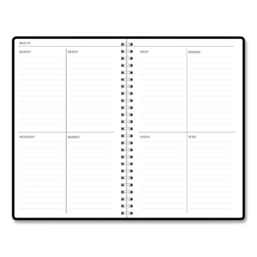 House of Doolittle™ Recycled Non-Dated Monthly/Weekly Planner, Abstract Faces, Black/White Cover, Undated (HOD212141)