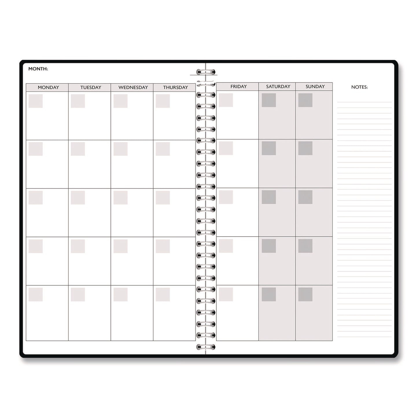 House of Doolittle™ Recycled Non-Dated Monthly/Weekly Planner, 70's Stripes, Multicolor Cover, Undated (HOD212142)