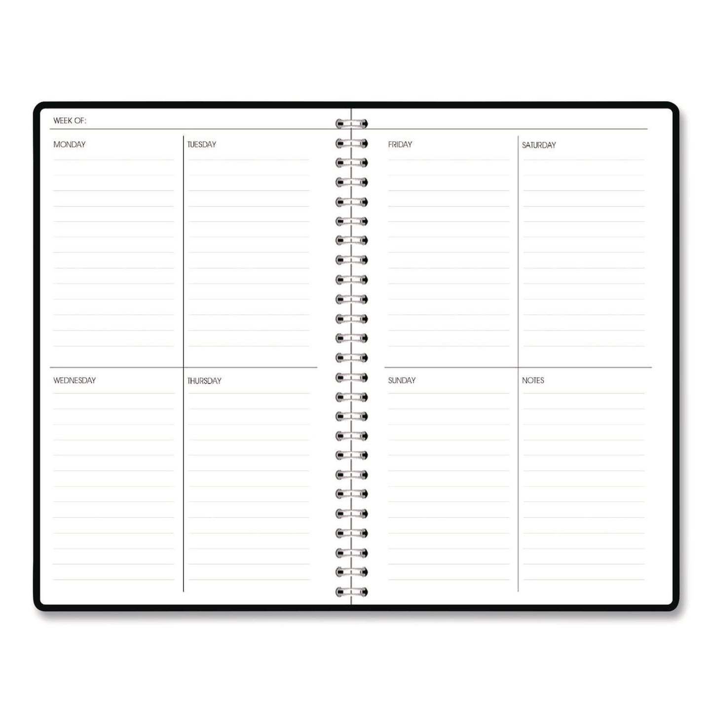 House of Doolittle™ Recycled Non-Dated Monthly/Weekly Planner, Crystals, Blue/Pink/White Cover, Undated (HOD212143)