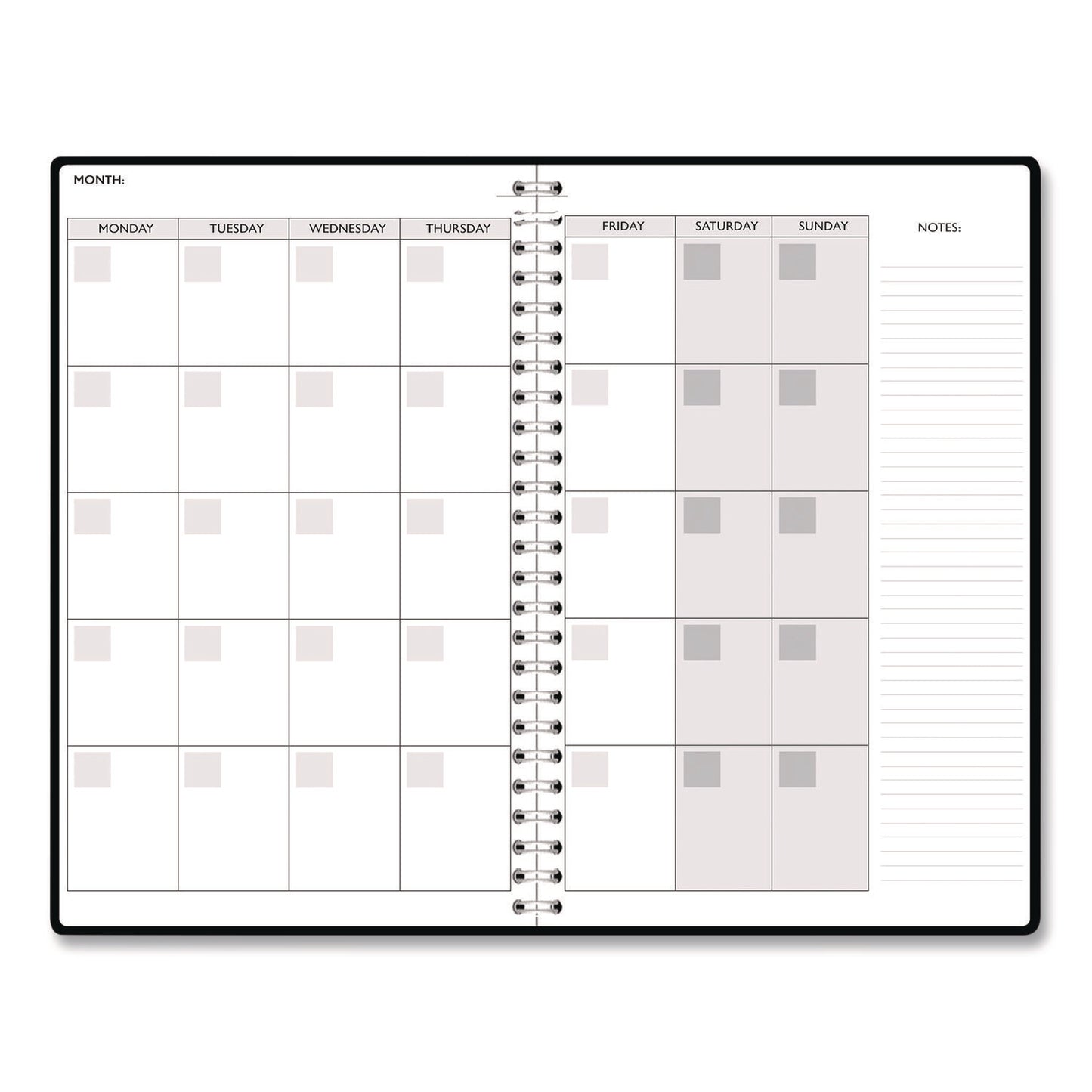 House of Doolittle™ Recycled Non-Dated Monthly/Weekly Planner, Crystals, Blue/Pink/White Cover, Undated (HOD212143)
