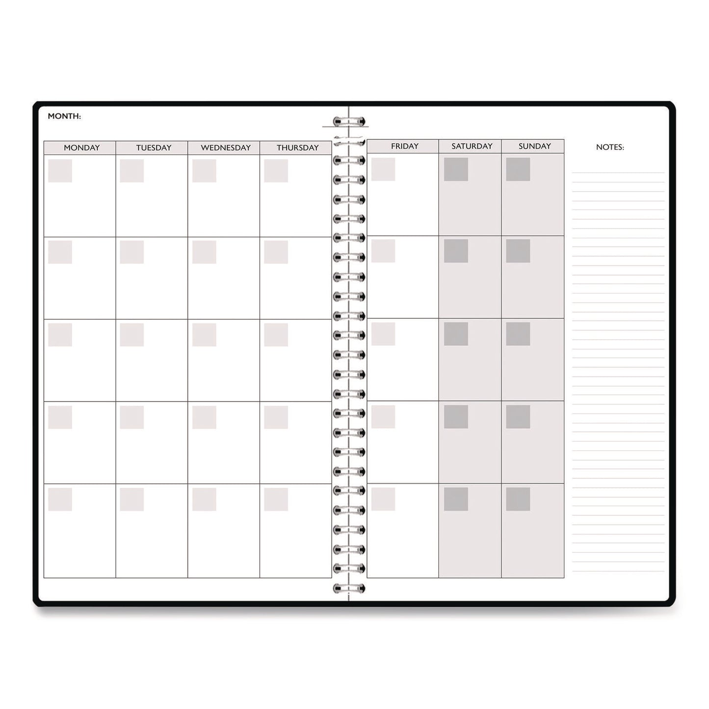 House of Doolittle™ Recycled Non-Dated Monthly/Weekly Planner, Celestial, Blue/Gold Cover, Undated (HOD212144)